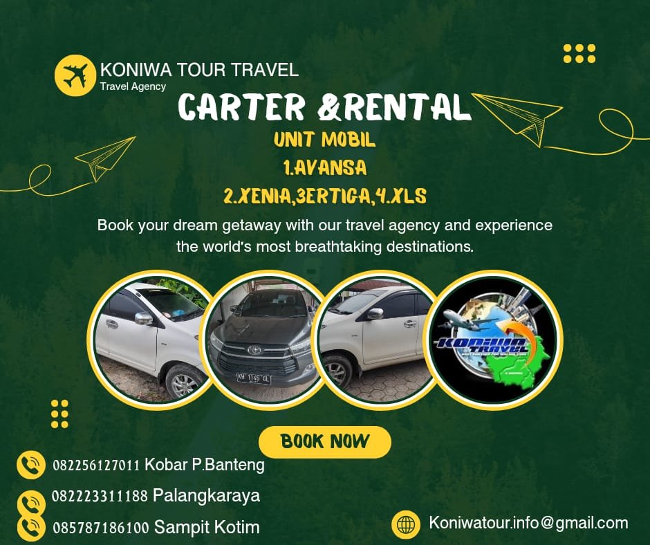 Jasa TravelKoniwa Tour: Penyedia Armada Sewa Mobil di KalimantanJasa Travel